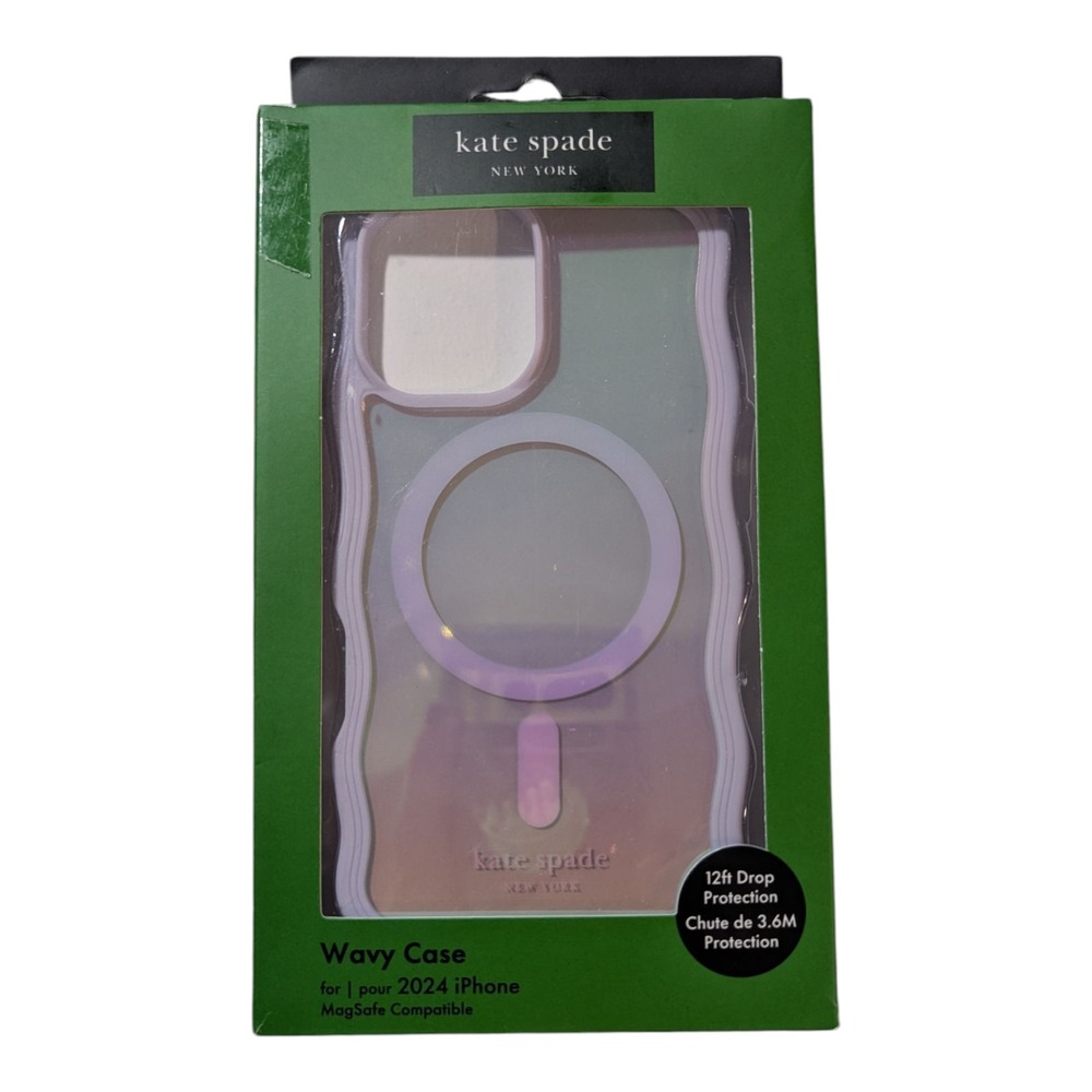 X5-U Kate Spade Wavy Case w/ Magsafe for iPhone 16 - Opal Iridescent